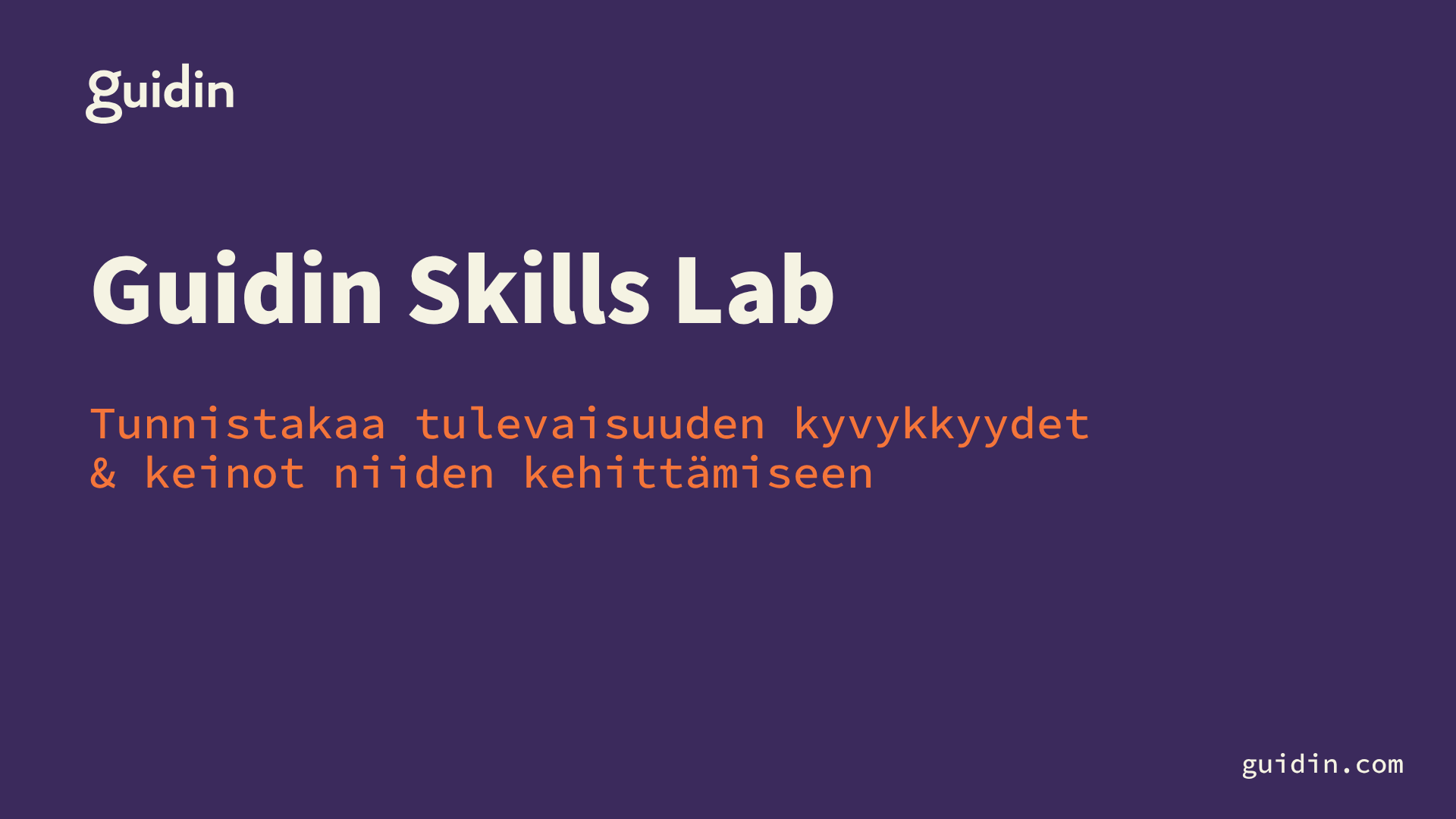 Guidin Skills Lab